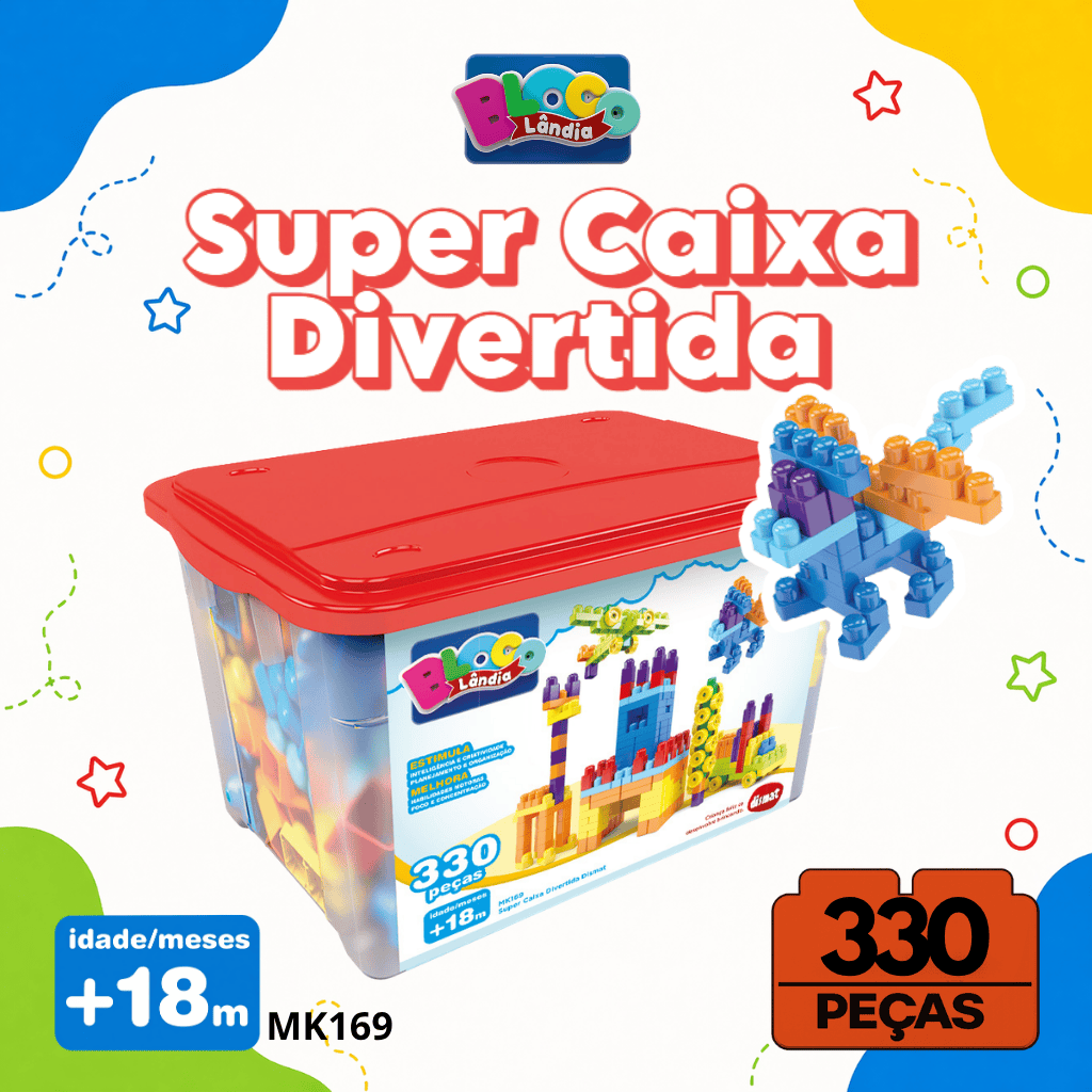 MK169 SUPER CAIXA DIVERTIDA (1PC) — Dismat Brinquedos | Dismat