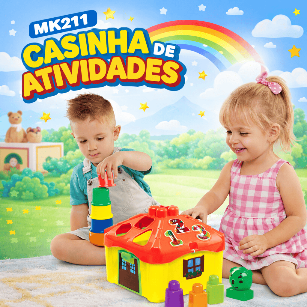 MK211 CASINHA ATIVIDADES DISMAT(12PÇS) — Dismat Brinquedos