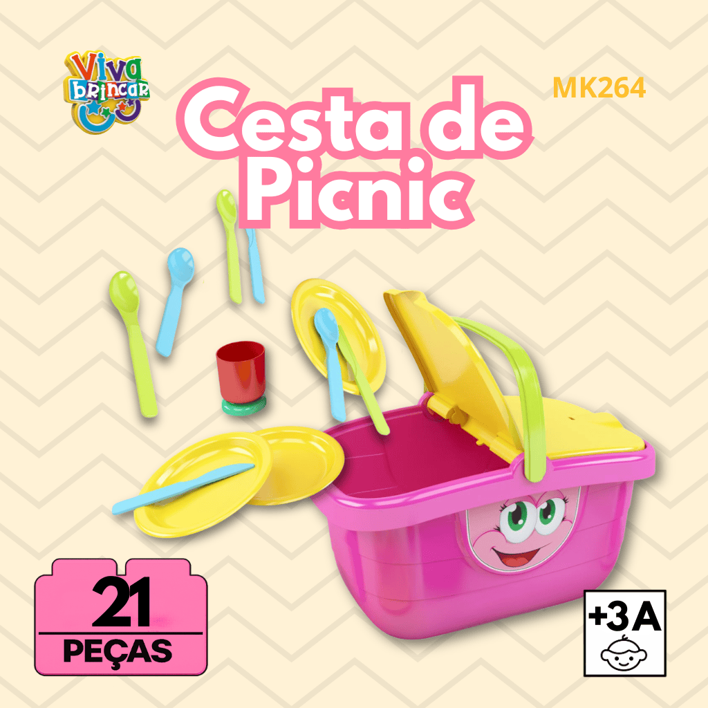 MK264 CESTA PICNIC DISMAT (4PÇ)