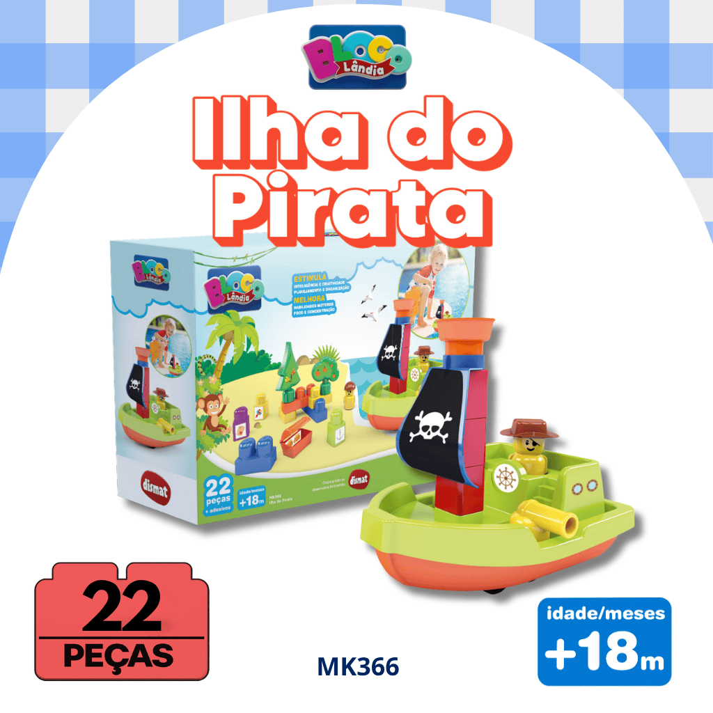 MK366 ILHA DO PIRATA BLOCOLÂNDIA
