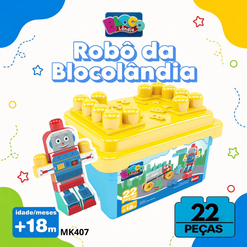 MK407 ROBÔ DA BLOCOLÂNDIA