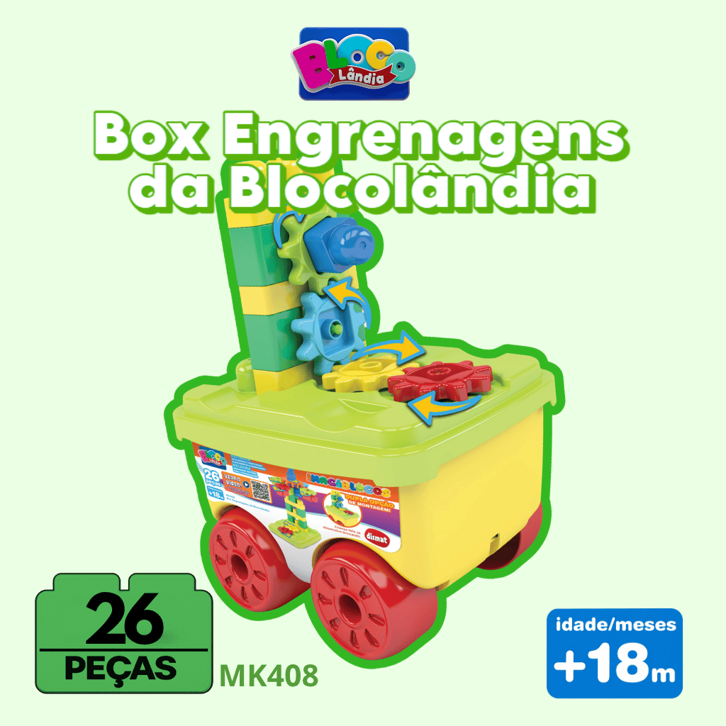 MK408 BOX ENGRENAGENS DA BLOCOLÂNDIA
