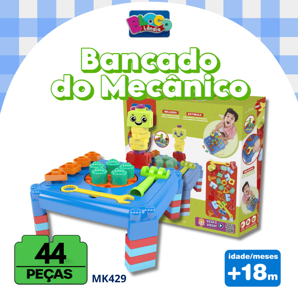 MK429 BANCADA DO MECÂNICO BLOCOLÂNDIA