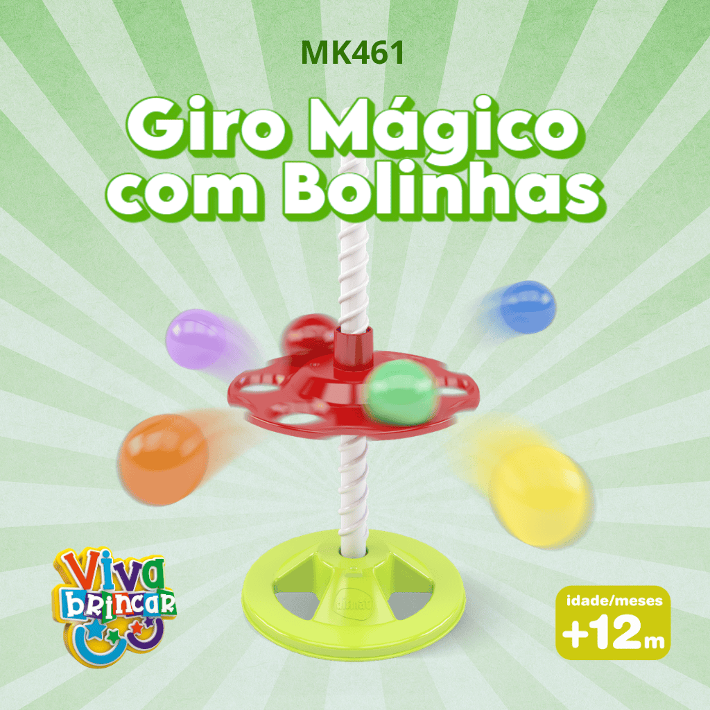 MK461 GIRO MAGICO COM BOLINHAS (4PÇ)