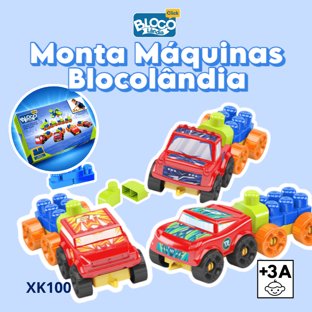 XK100 MONTA MAQUINAS BLOCOLANDIA (4PÇ)
