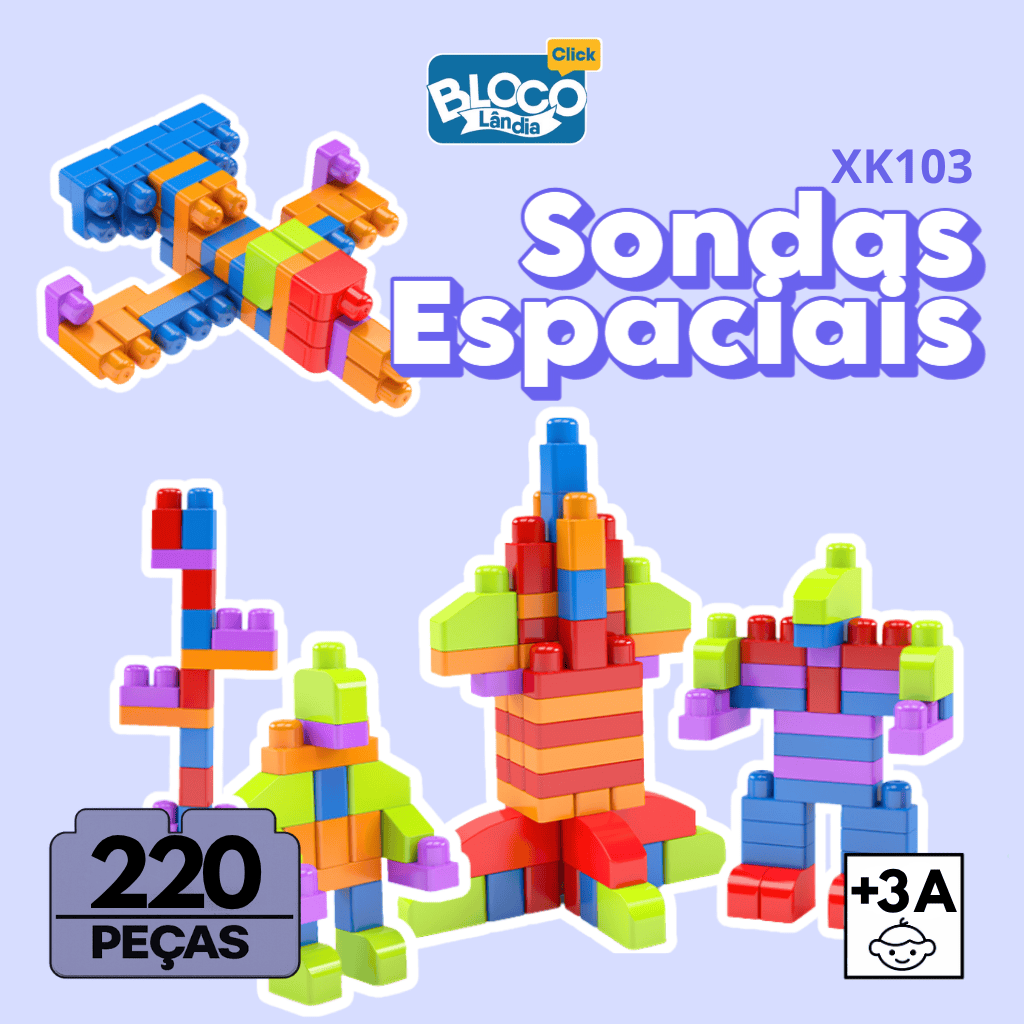 XK103 SONDAS ESPACIAIS BLOCOLANDIA (6PÇ)